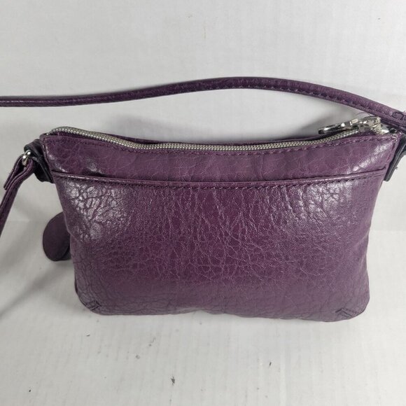 Relic Purple Pebbled Faux Leather Classic Work Everyday Small Crossbody Bag - Picture 5 of 5